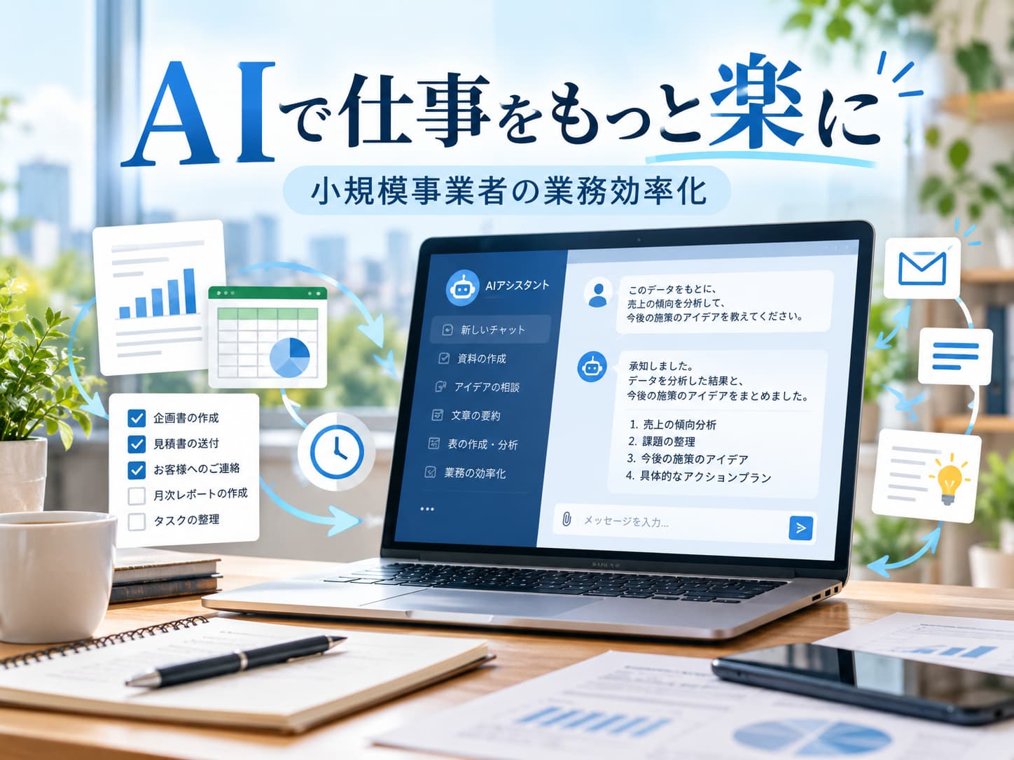 AIでもっと仕事を楽に